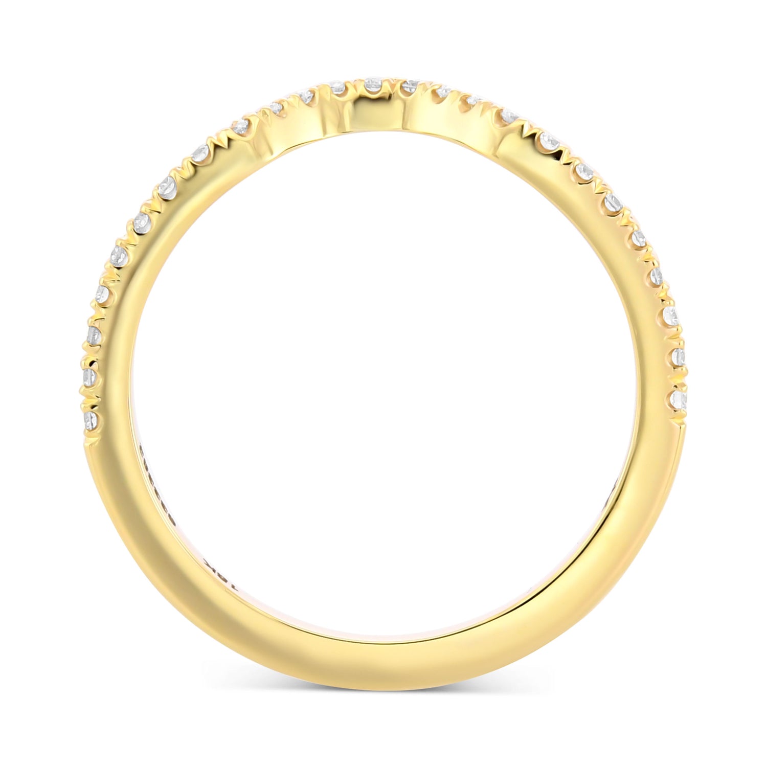 Contour Diamond Wedding Ring