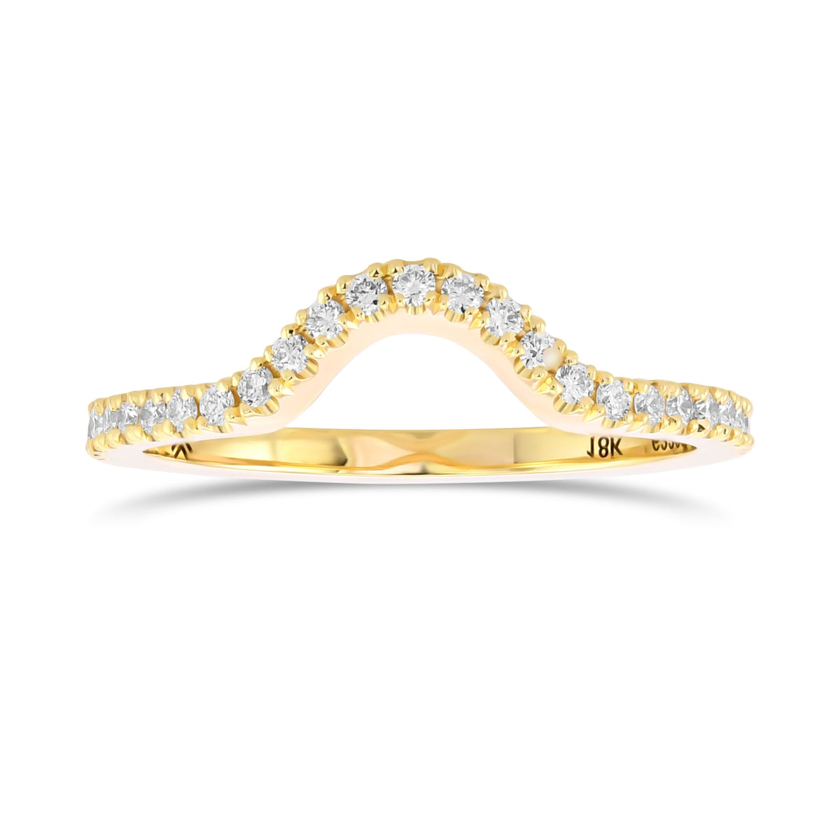 Contour Diamond Wedding Ring