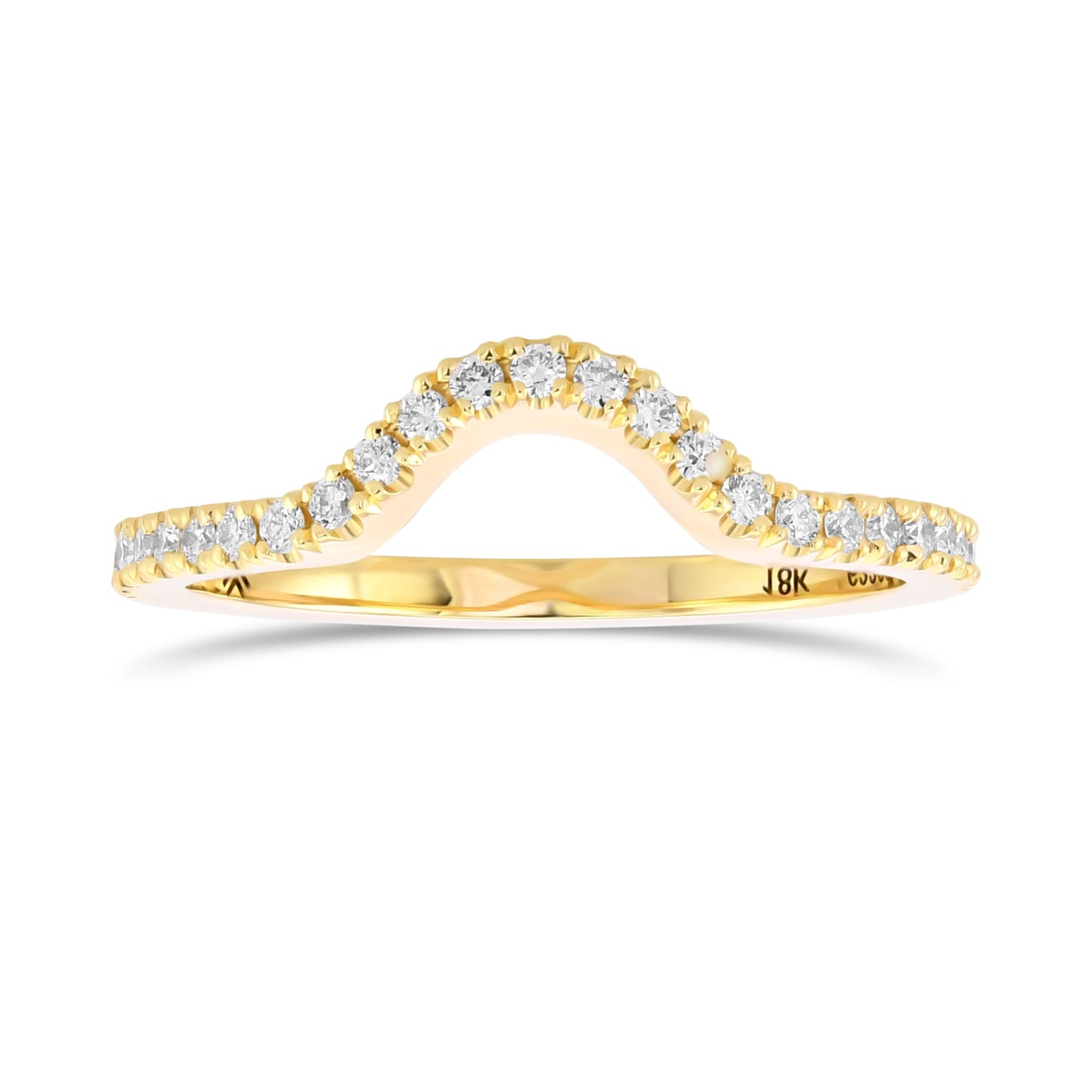 Contour Diamond Wedding Ring