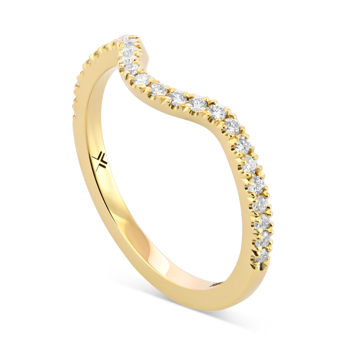 Contour Diamond Wedding Ring