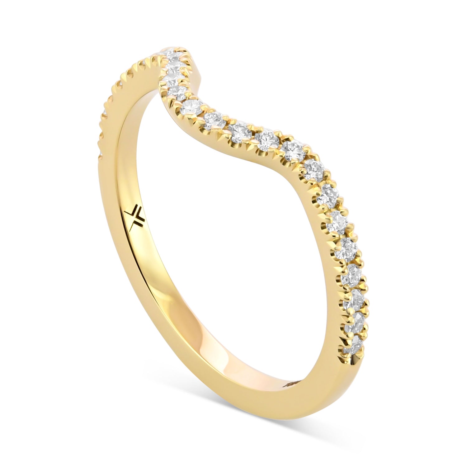 Contour Diamond Wedding Ring