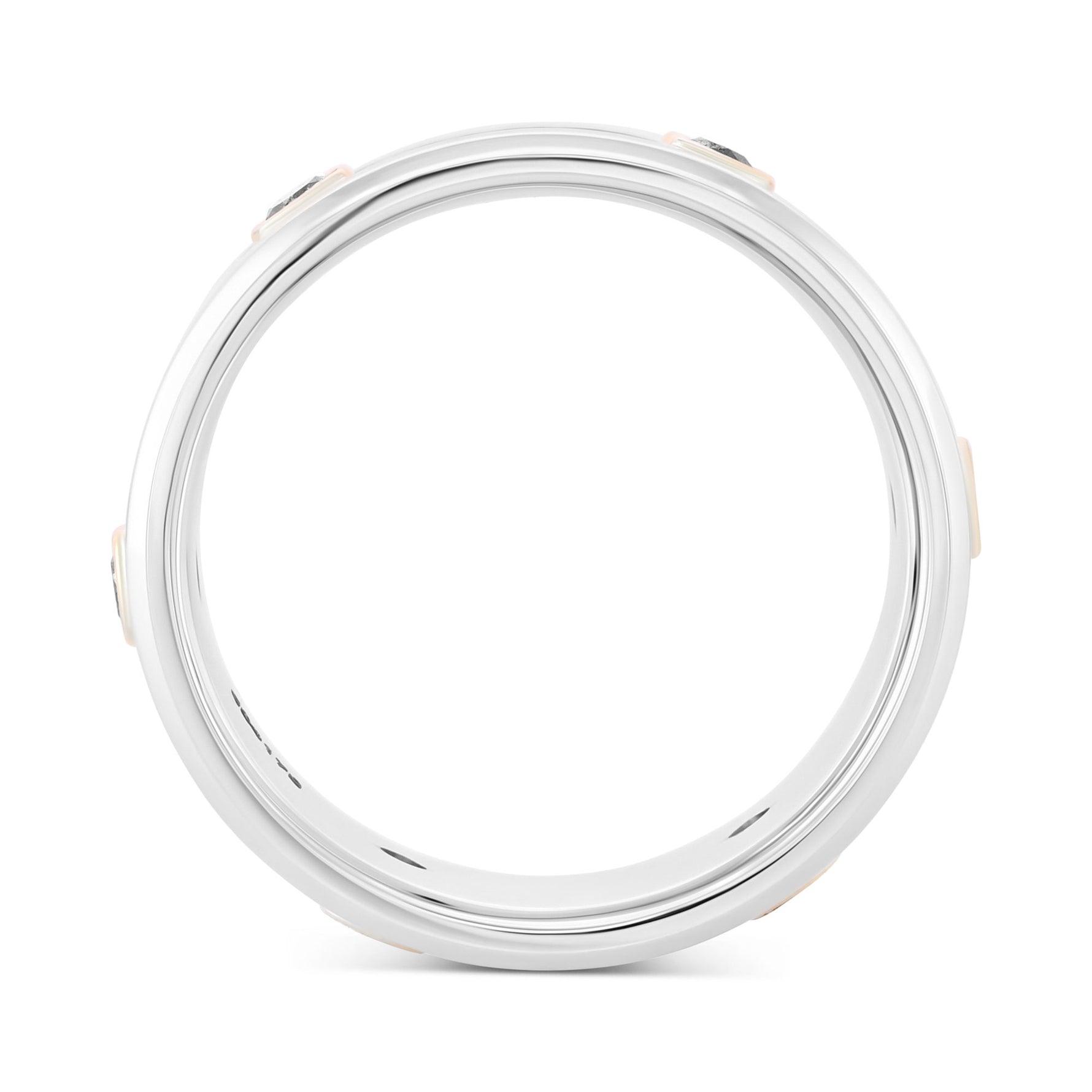 Black Diamond Gents Wedding Band Ring