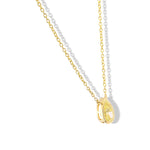 Fancy Yellow Pear Diamond Bezel Solitaire Pendant
