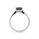 Fancy Black Cushion Solitaire Diamond Ring
