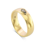 Chameleon Pear Diamond Men's Ring