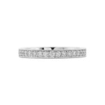 Milgrain Half Eternity Diamond Ring