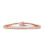  Round White Diamond Tennis Bracelet