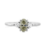 Oval Chameleon Three-stone Diamond Ring