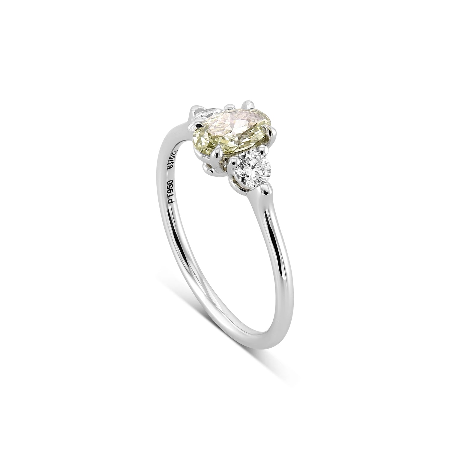 Oval Chameleon Three-stone Diamond Ring