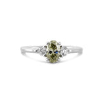 Oval Chameleon Three-stone Diamond Ring