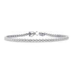 Round White Diamond Tennis Bracelet