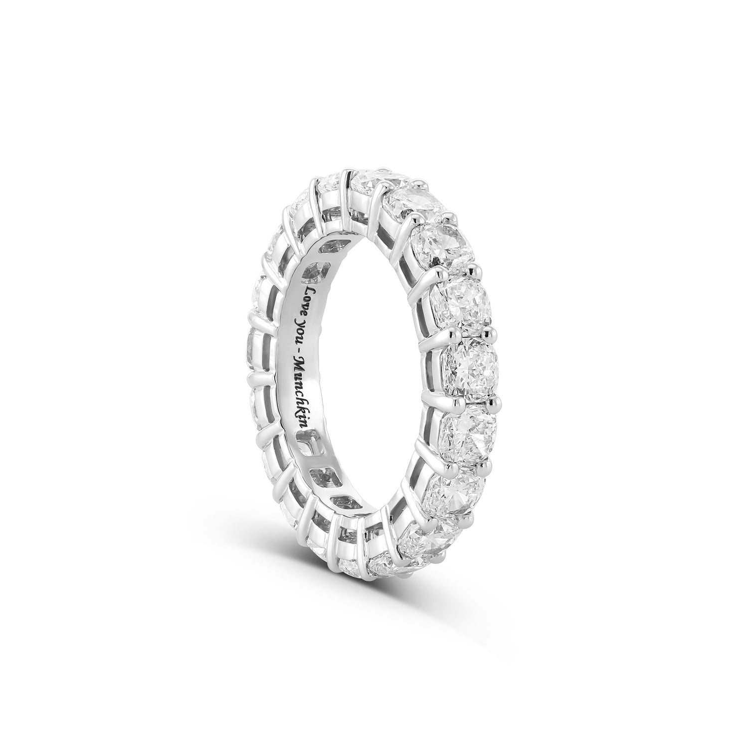 Cushion Diamond Full Eternity Ring