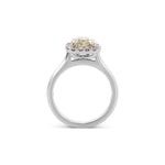 Chameleon Radiant Halo Diamond Ring