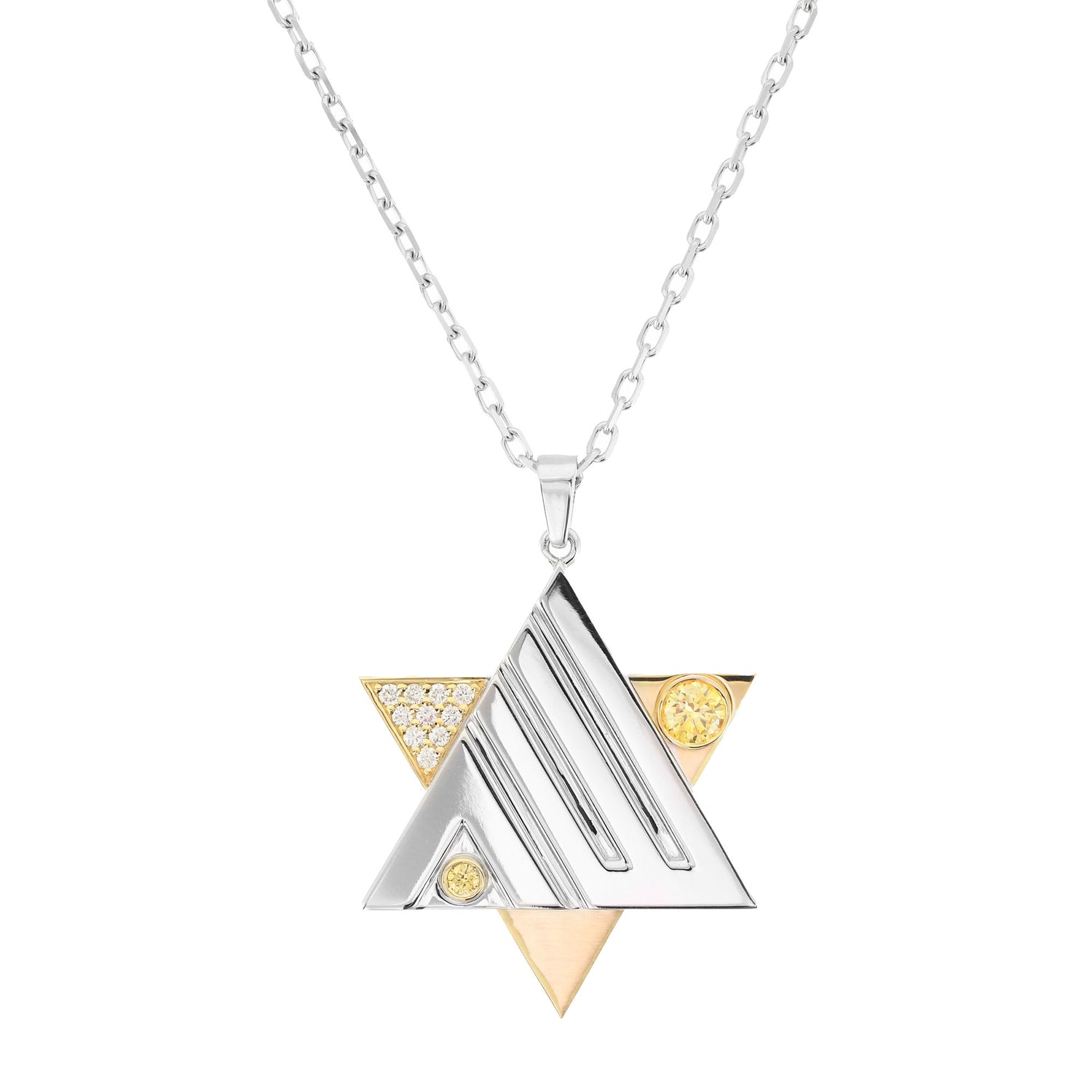 Star Of David Diamond Pendant