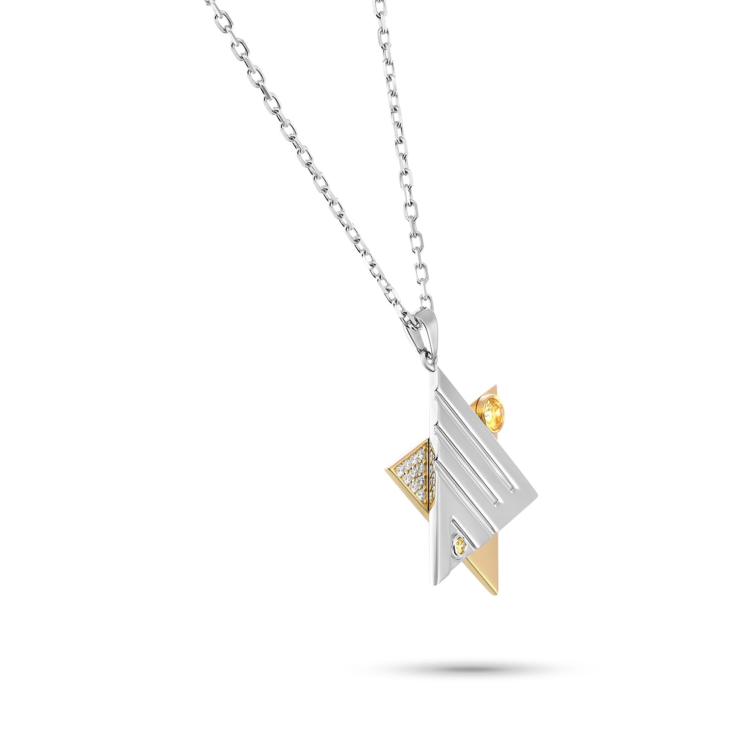 Star Of David Diamond Pendant