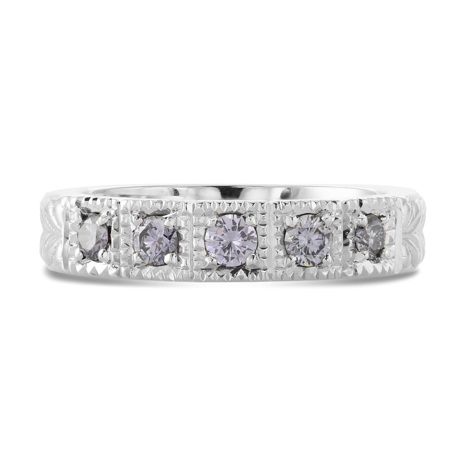 Five Stone Diamond Band Ring