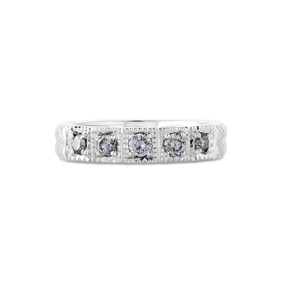 Five Stone Diamond Band Ring