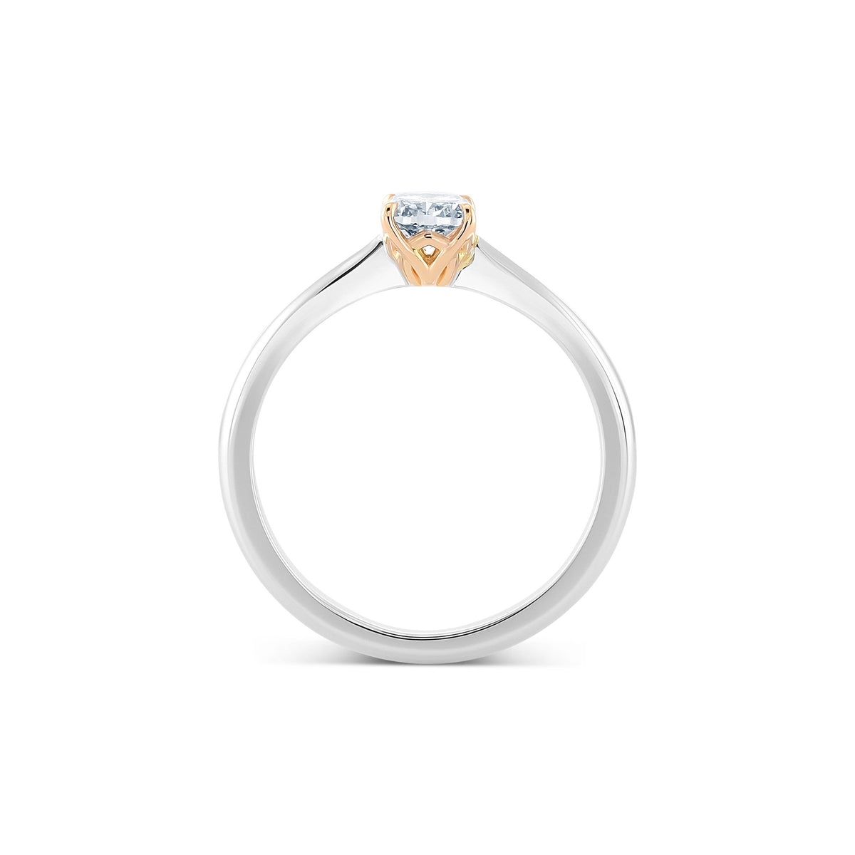 Fancy Gray-Blue Diamond Solitaire Ring