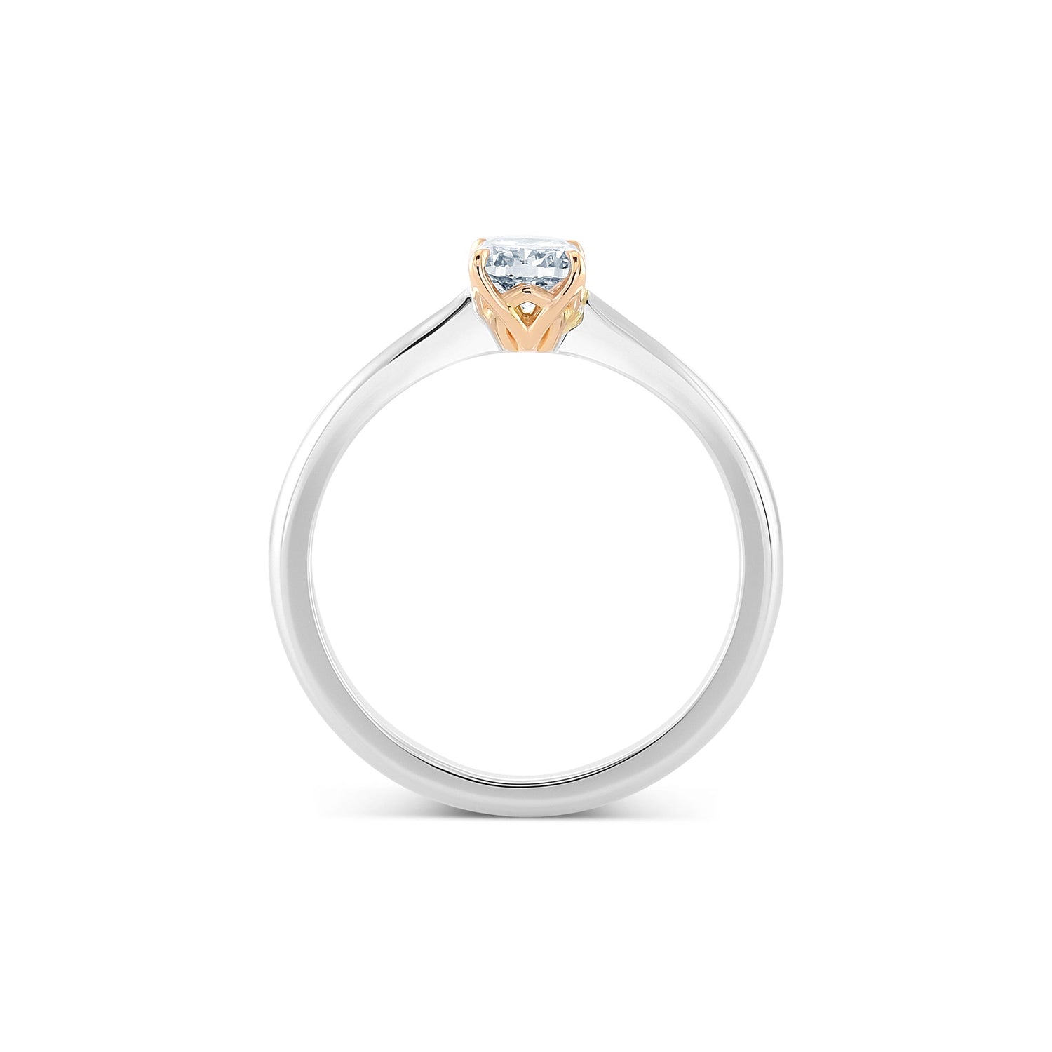 Fancy Gray-Blue Diamond Solitaire Ring