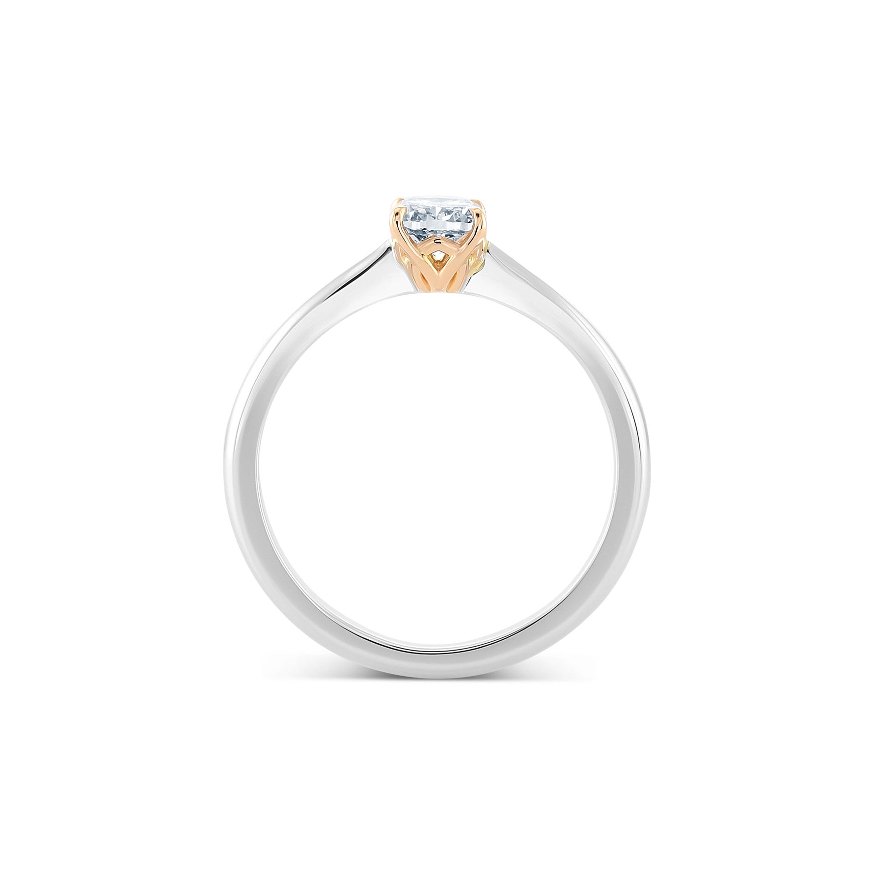Fancy Gray-Blue Diamond Solitaire Ring