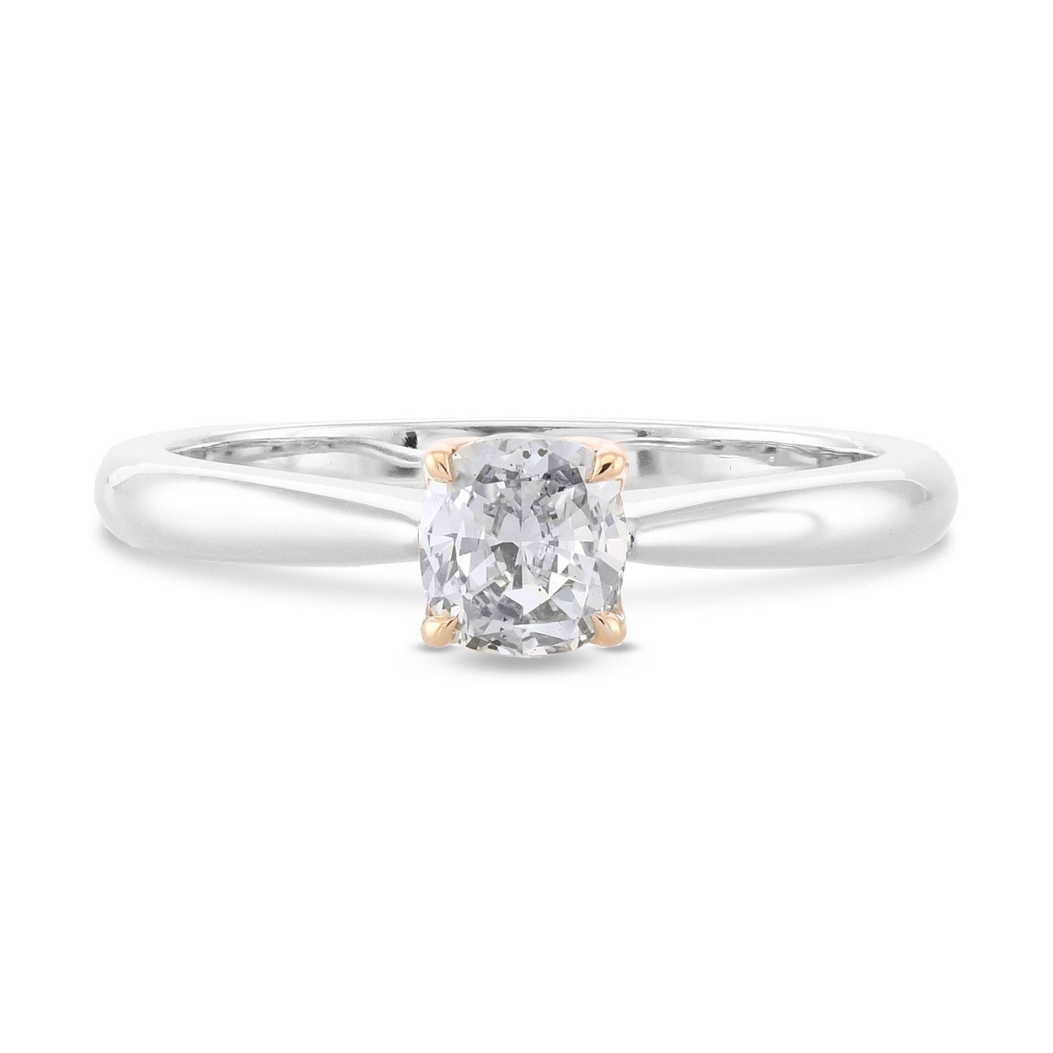 Fancy Gray-Blue Diamond Solitaire Ring