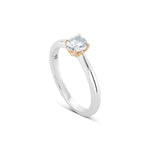 Fancy Gray-Blue Diamond Solitaire Ring