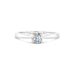 Fancy Gray-Blue Diamond Solitaire Ring