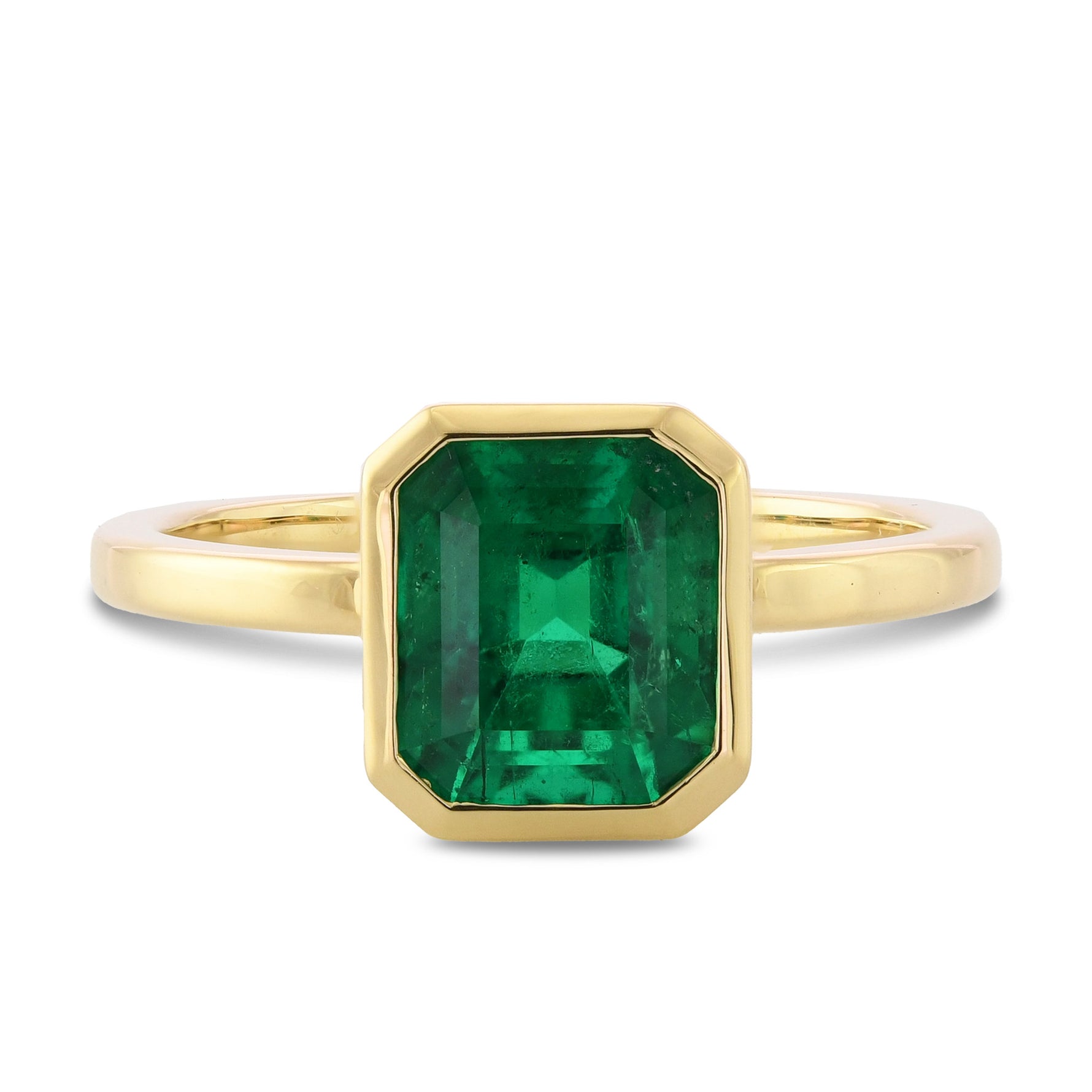Colombian Muzo Emerald Solitaire Ring