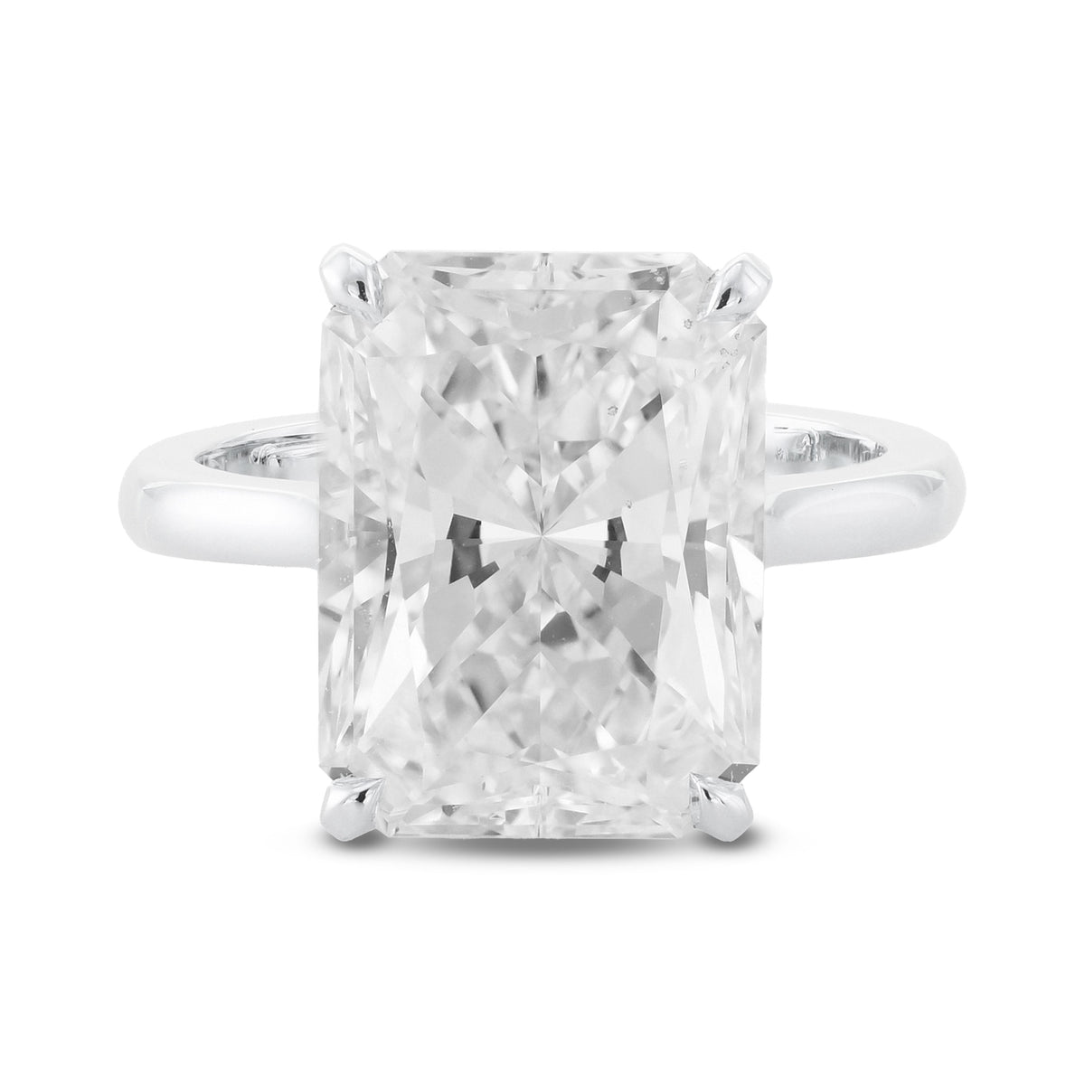 Classic Radiant Diamond Solitaire Ring
