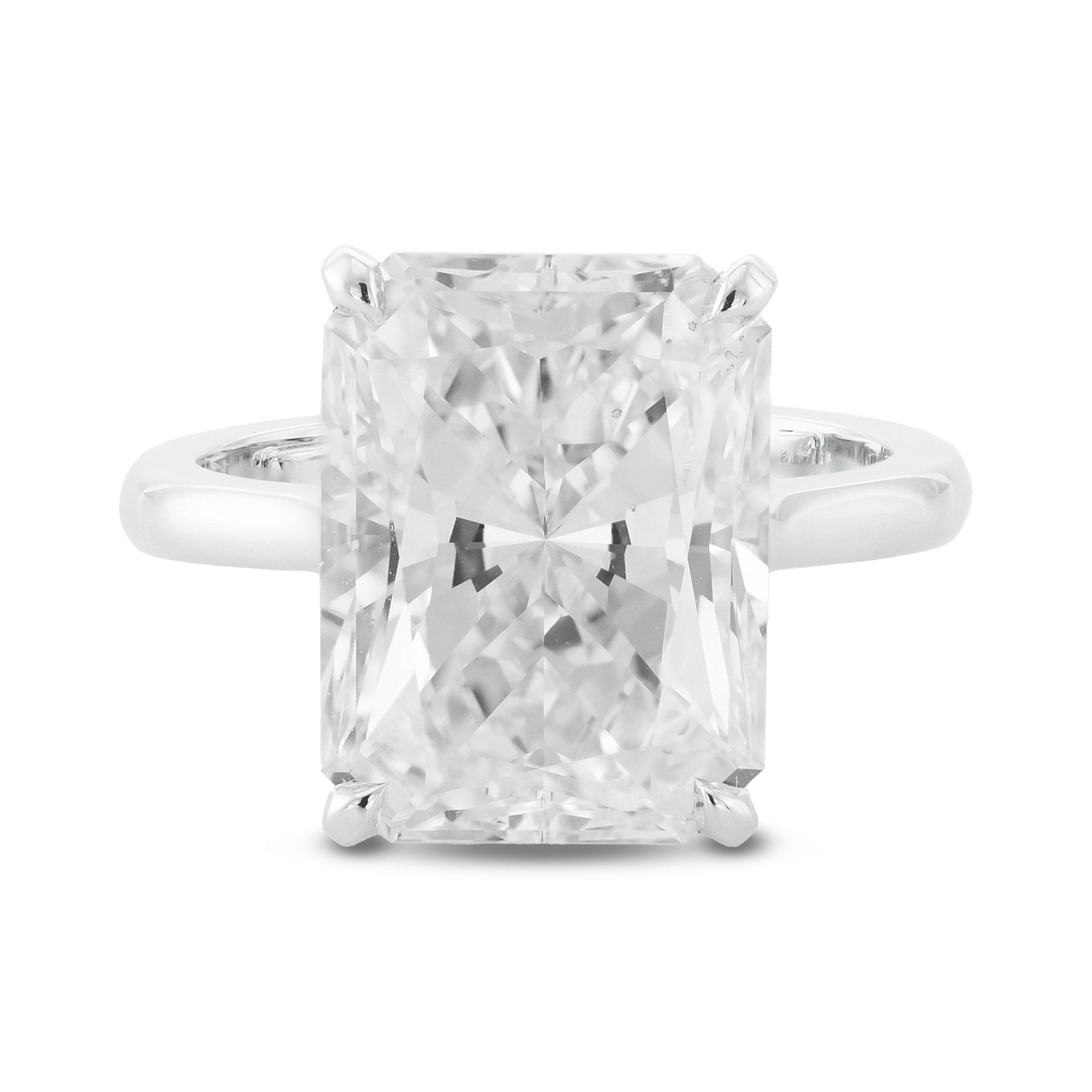 Classic Radiant Diamond Solitaire Ring