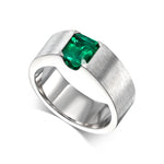 Men's Emerald Band Ring