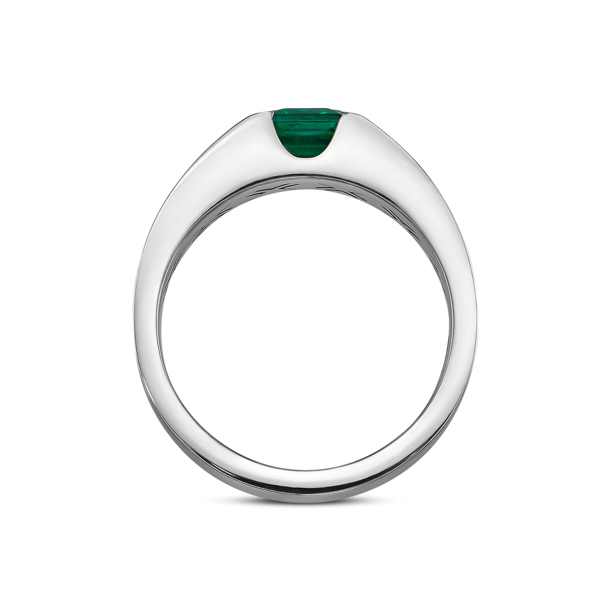 Men's Emerald Band Ring