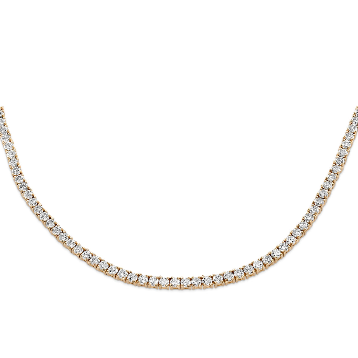 White Diamond Tennis Necklace