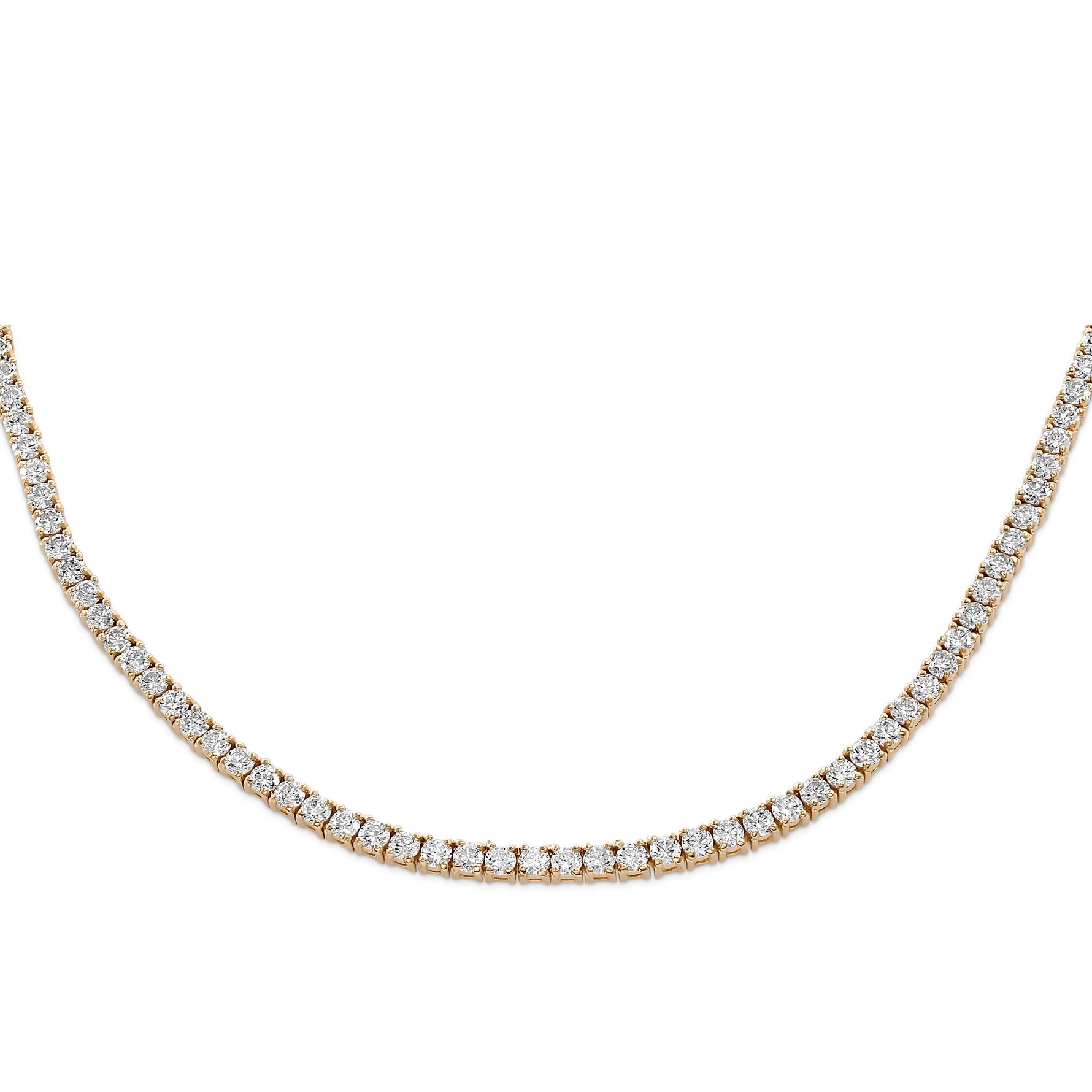 White Diamond Tennis Necklace