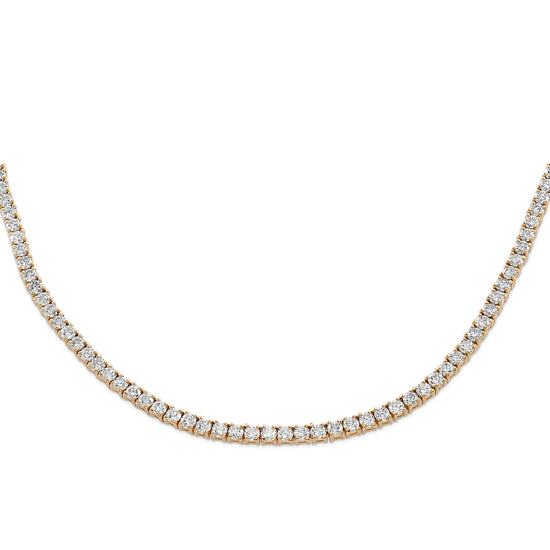 White Diamond Tennis Necklace