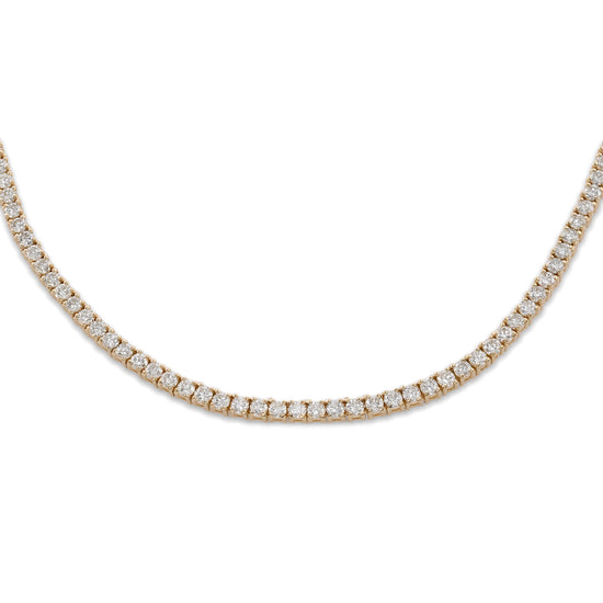 White Diamond Tennis Necklace