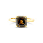 Fancy Dark Yellowish Brown Solitaire Diamond Ring