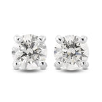  Round Brilliant Diamond Stud Earrings