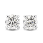 Round Brilliant Diamond Stud Earrings