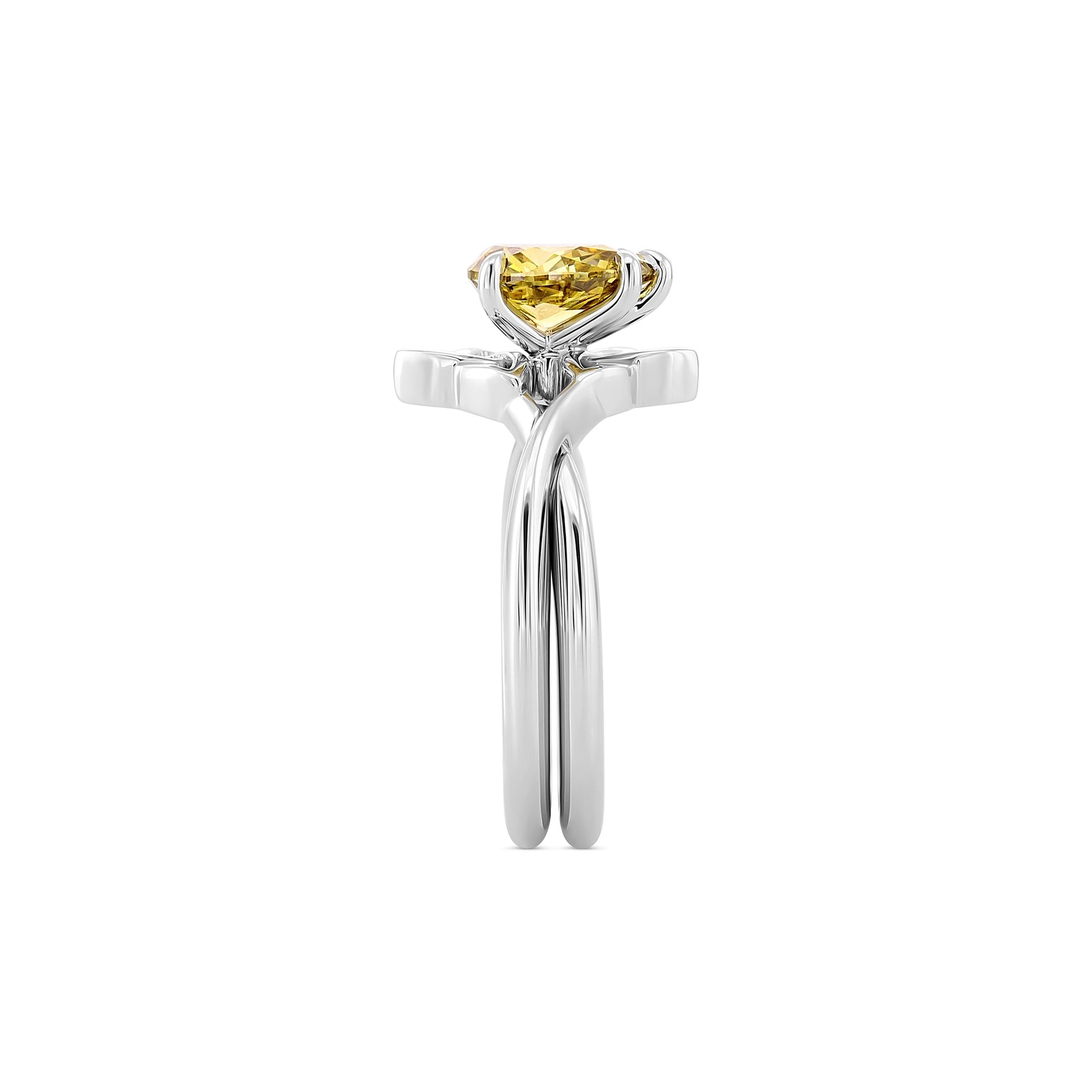 Pear Chameleon Diamond Ring Set