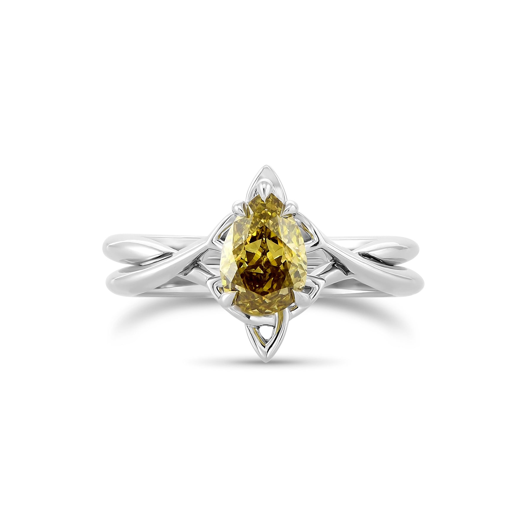 Pear Chameleon Diamond Ring Set