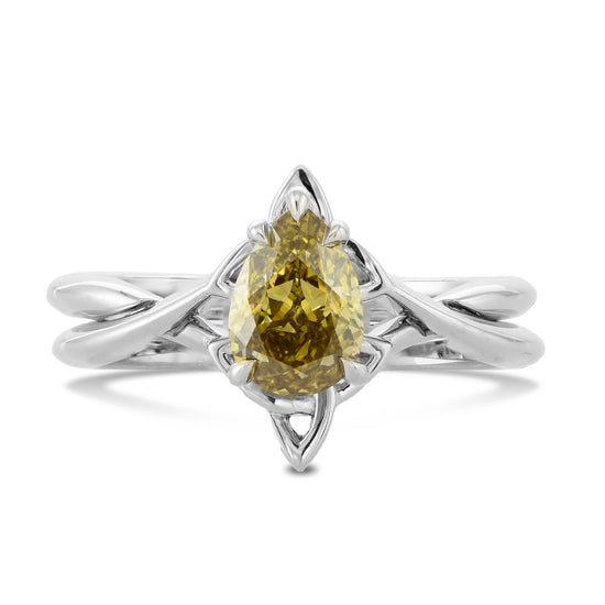 Pear Chameleon Diamond Ring Set