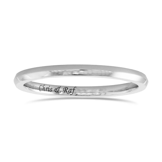 Knife-Edge Wedding Band