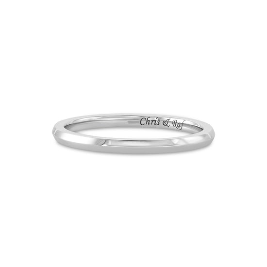 Knife-Edge Wedding Band