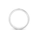 Round Black Diamond Milgrain Wedding Band
