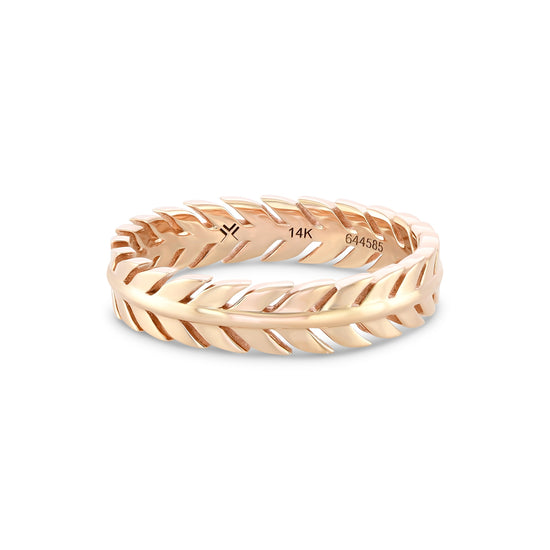 Custom 14K Rose Gold Band Ring