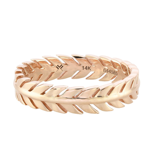 Custom 14K Rose Gold Band Ring
