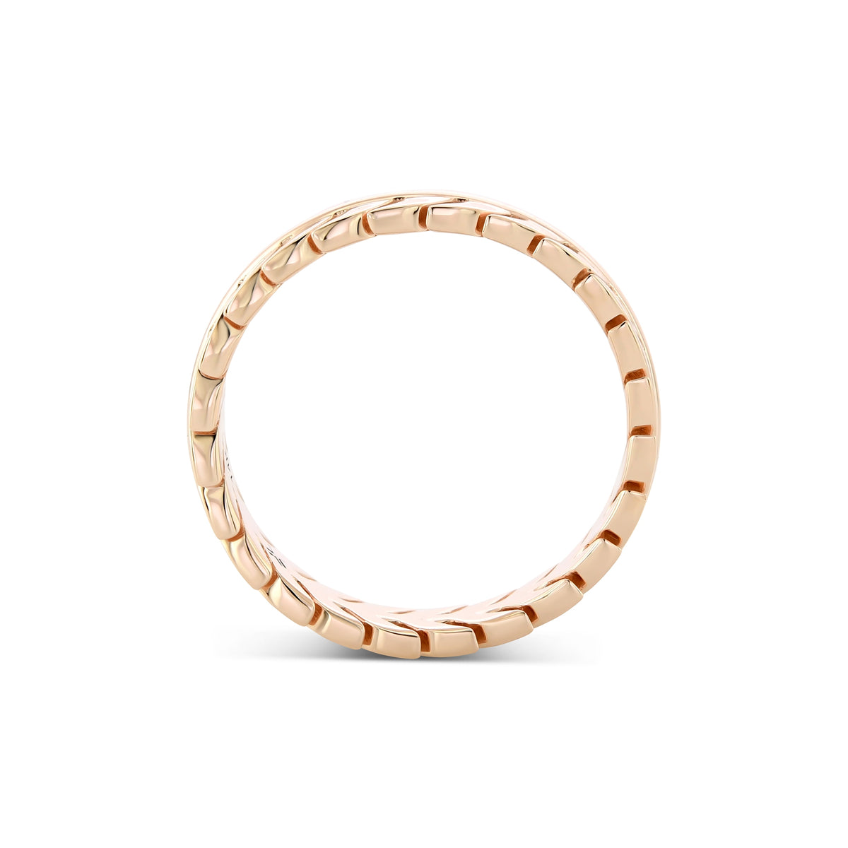 Custom 14K Rose Gold Band Ring