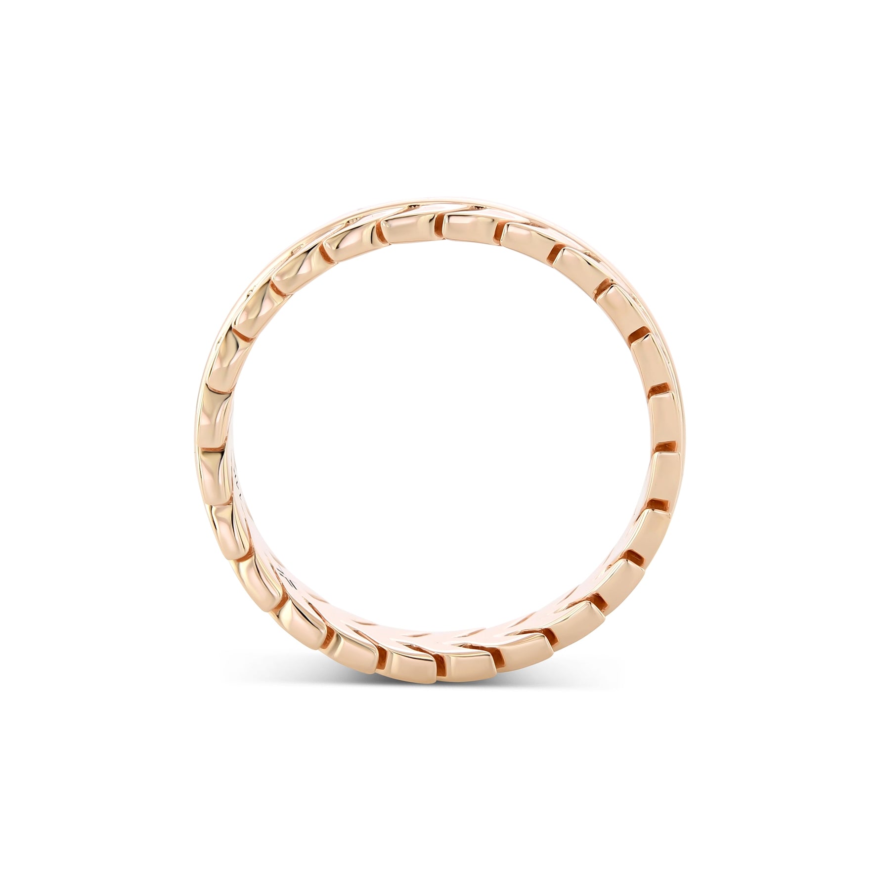 Custom 14K Rose Gold Band Ring
