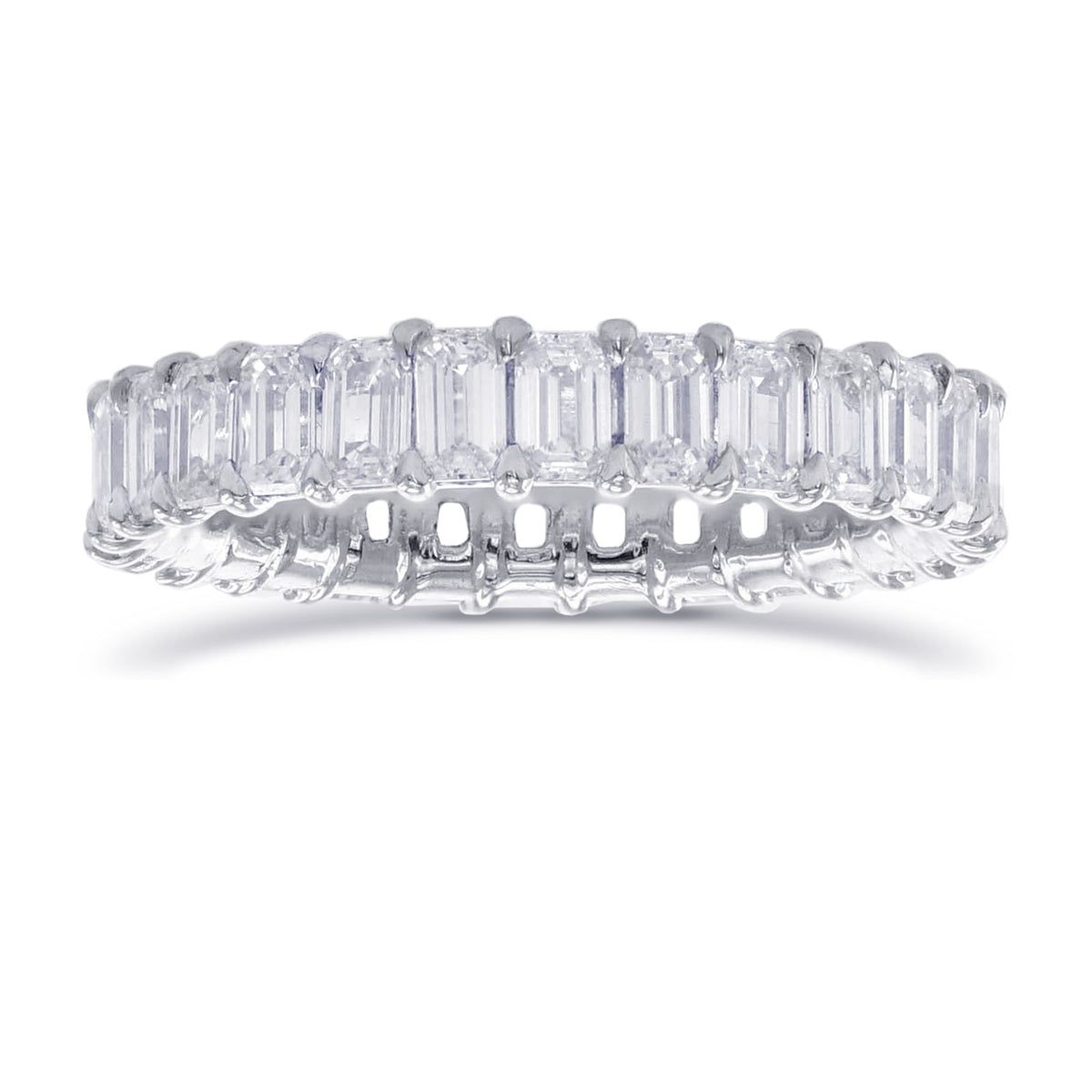 Emerald Diamond Full Eternity Band